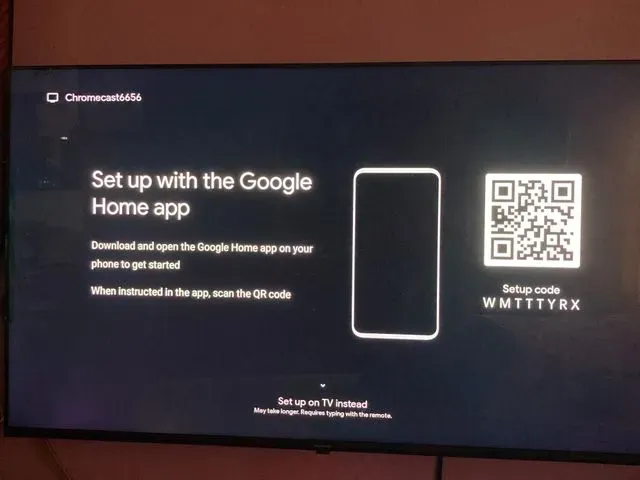 Setup with Google Home App - Google TV with Chromecast